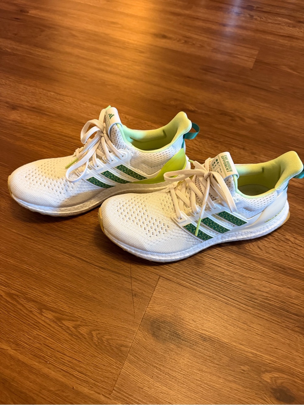 adidas The Hidden Opponent White & Green Running Shoes